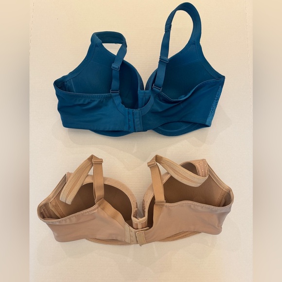 Soma Stunning Support Lace Underwire Bra Set - Teal and Beige - Picture 2 of 3